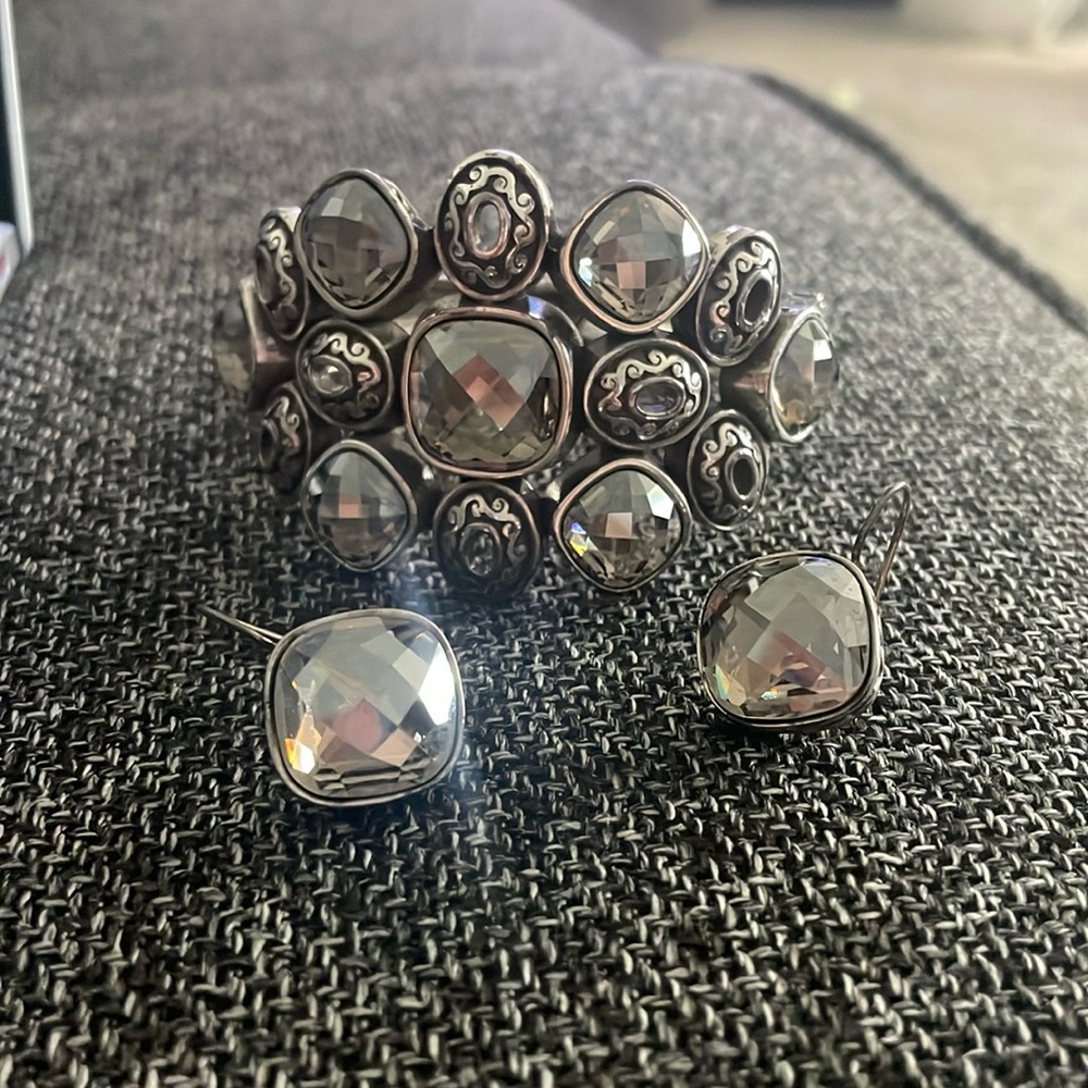 Brighton Venus rising hinged bracelet and earrings